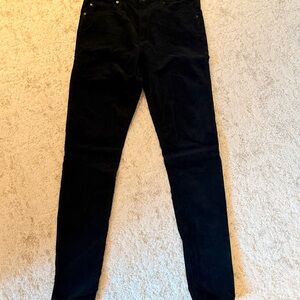 Women’s Black Velvet Jeans